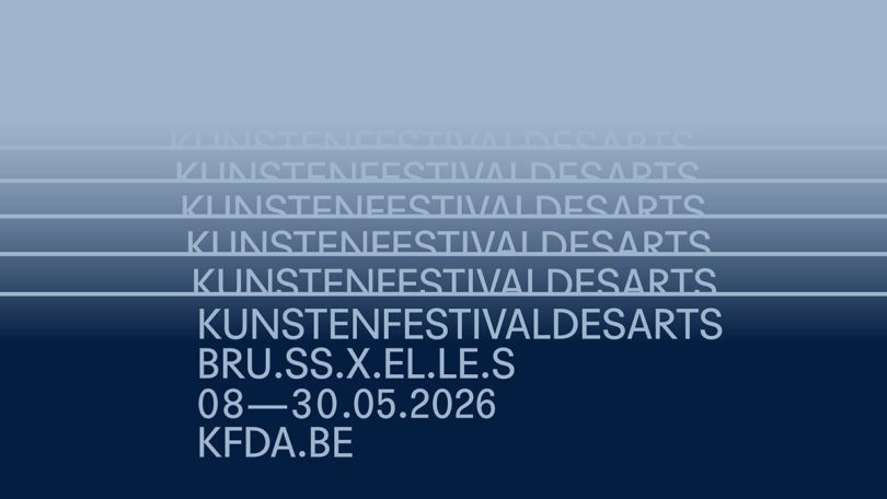 Kunstenfestivaldesarts Brussels poster with dates May 2026