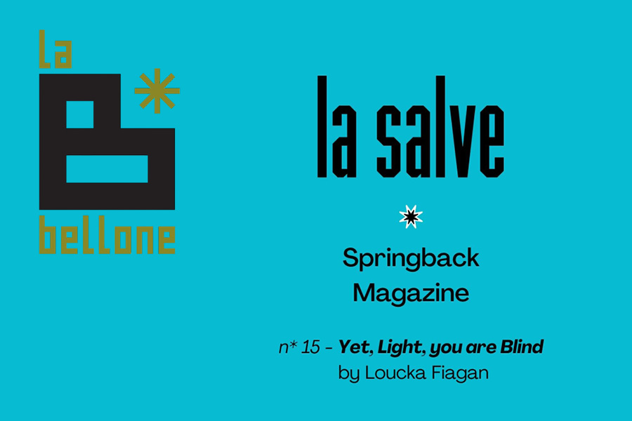 Logo for La Bellone (Brussels) and its critical writing project La Salve